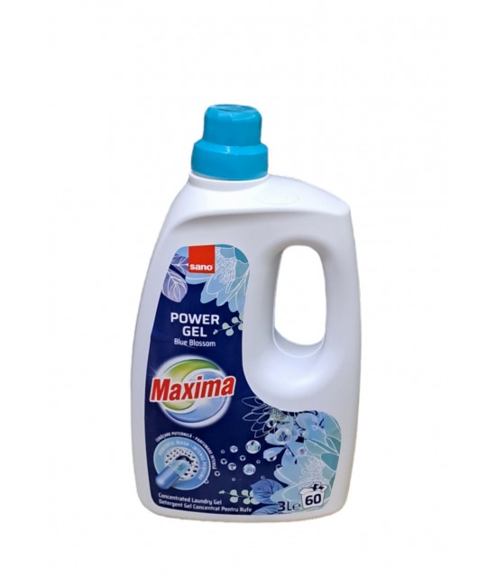 Sano Maxima Power Gel Blue Blossom 3л. Течен перилен препарат Sano Maxima Power Gel Blue Blossom 3л. Течен перилен препарат